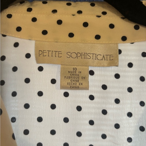 100% Silk Polka Dot Blouse - Picture 4 of 11